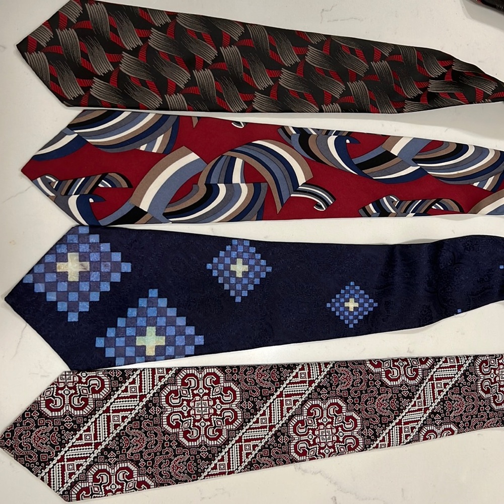 2 Givenchy 2 Yves Saint Lauren ties